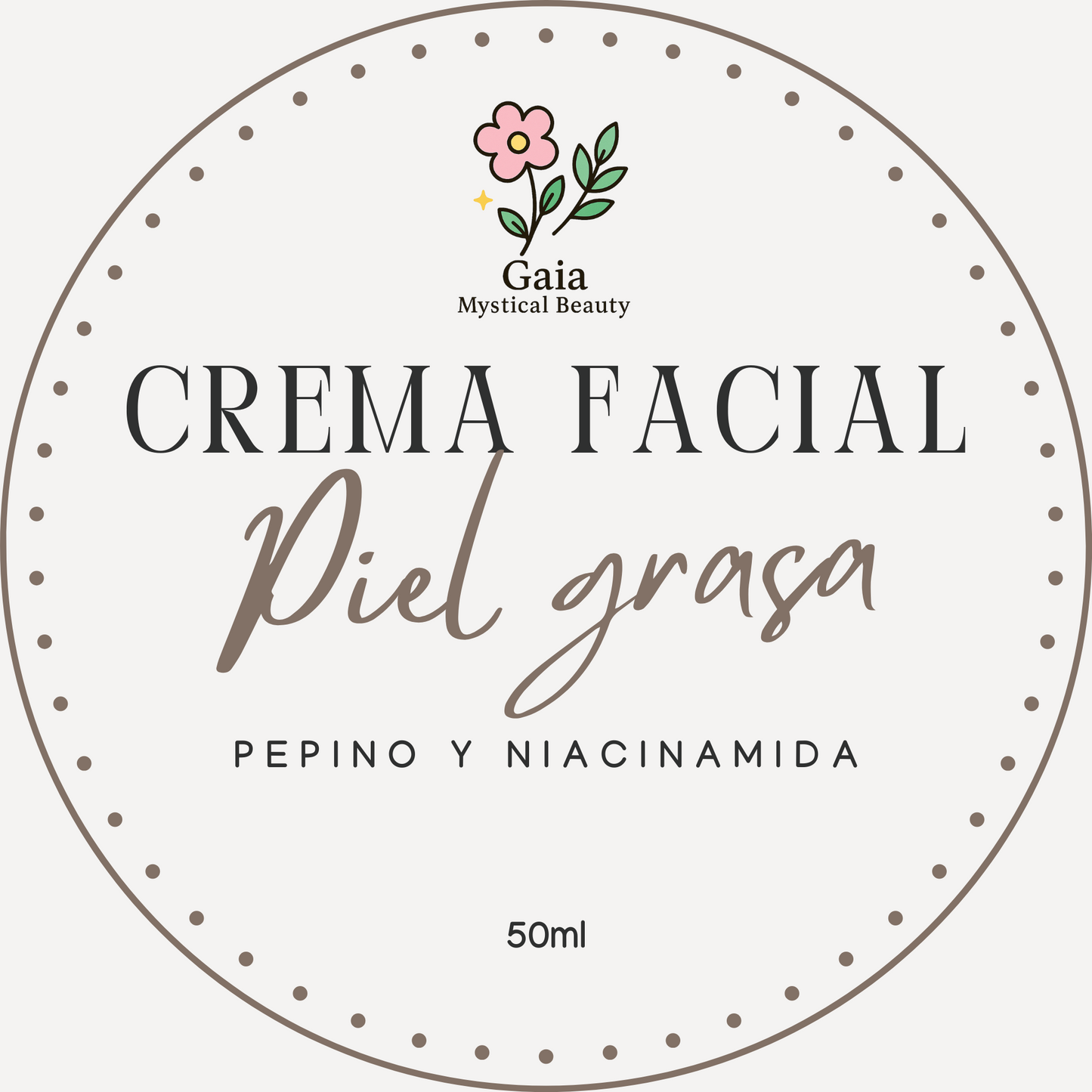 Crema facial piel grasa