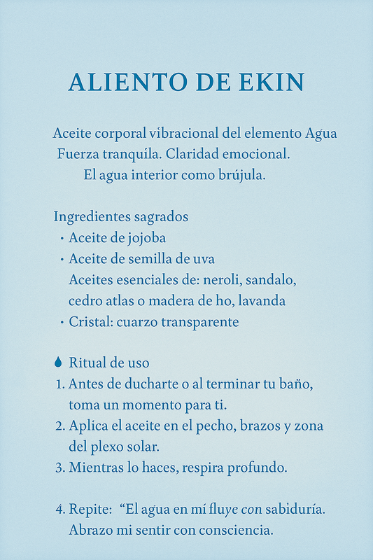 Aliento de Ekin - Aceite portal de Agua