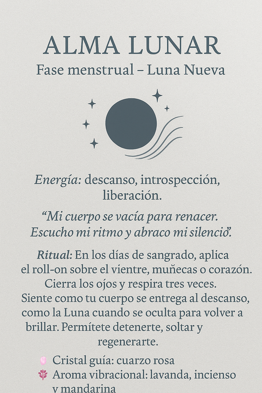Alma Lunar - Menstruación - Luna Nueva