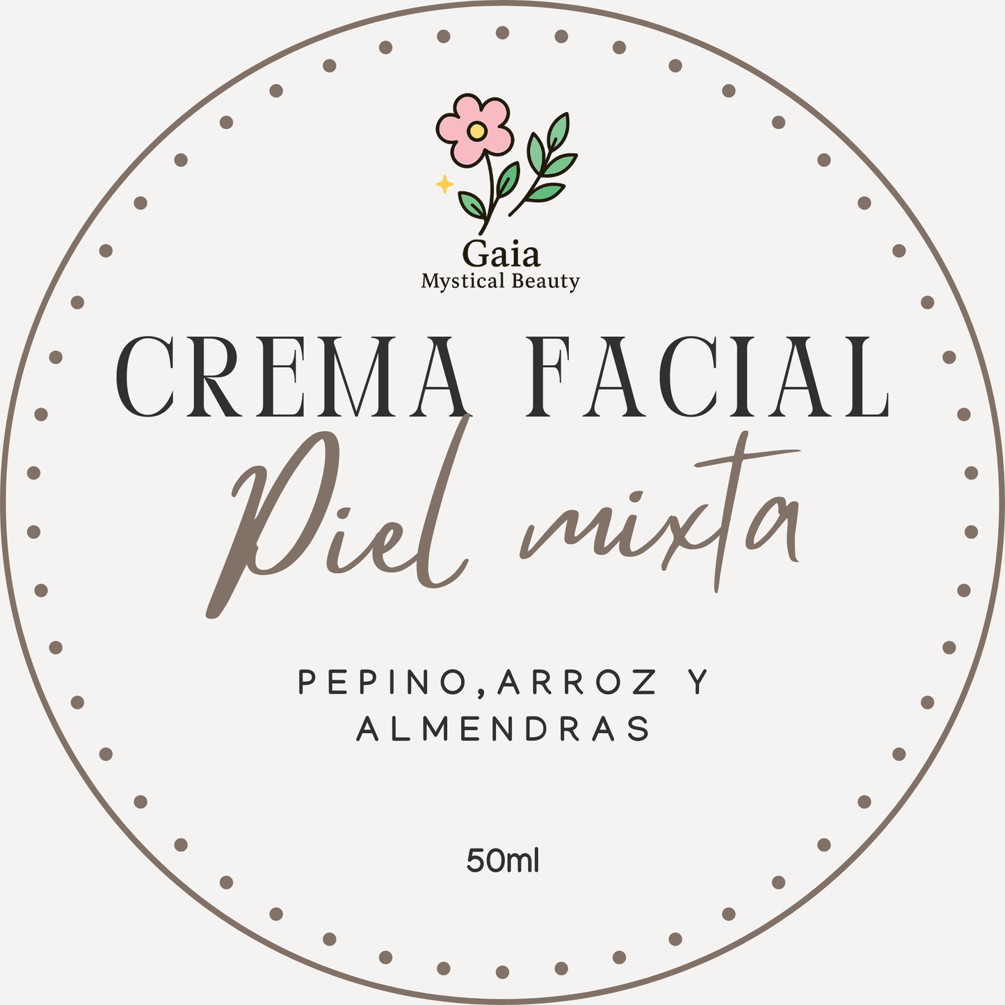Crema facial piel mixta