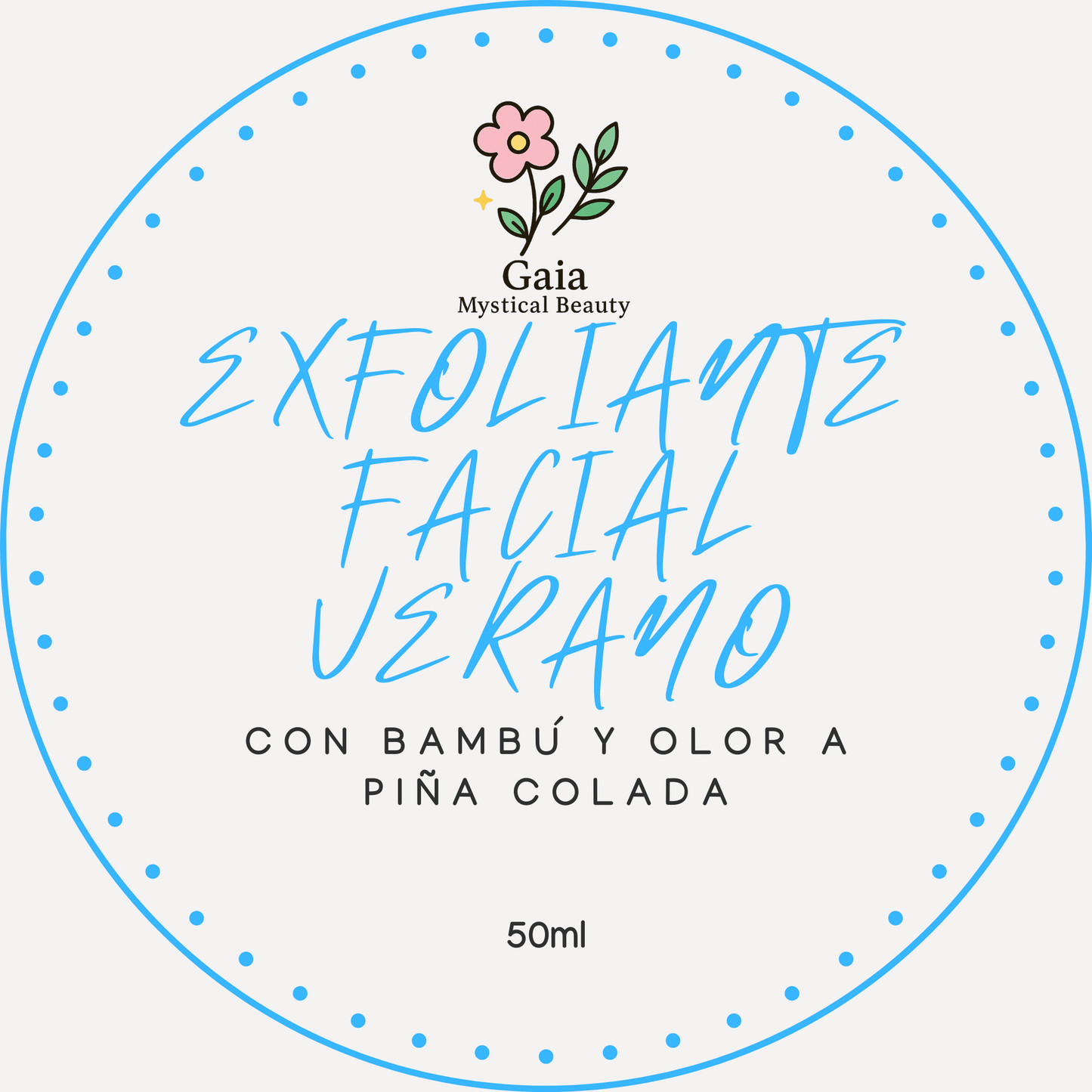 Exfoliante facial de verano