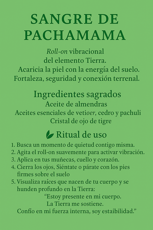 Sangre de Pachamama - Roll-on Portal Tierra