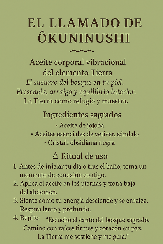 Llamado de Okuninushi - Aceite Portal Tierra